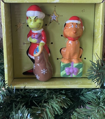 How The Grinch Stole Christmas Grinch & Max Salt & Pepper Shakers  New 