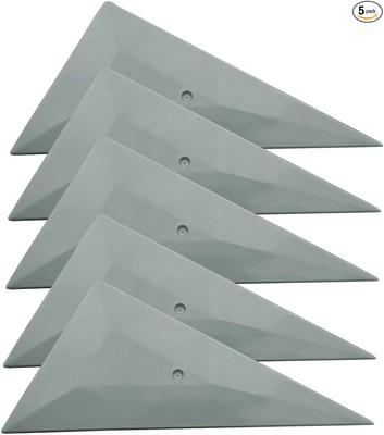 5PCS Triangle Contour Squeegee Window Tint Tools - Small Squeegee Card Scraper V