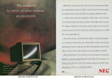 1987 NEC Multisync Plus Monitor MVA 1024 Graphics Board