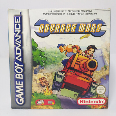 2002 Nintendo GBA Gameboy Advance ADVANCE WARS with BOX Manual