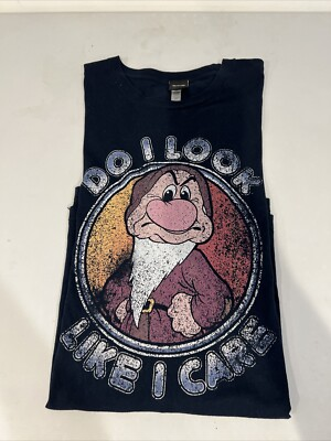 #ad Dwarf Grumpy Do I Look Like Care ShortSleeve Graphic T Shirt Size 3XL Disney $18.95