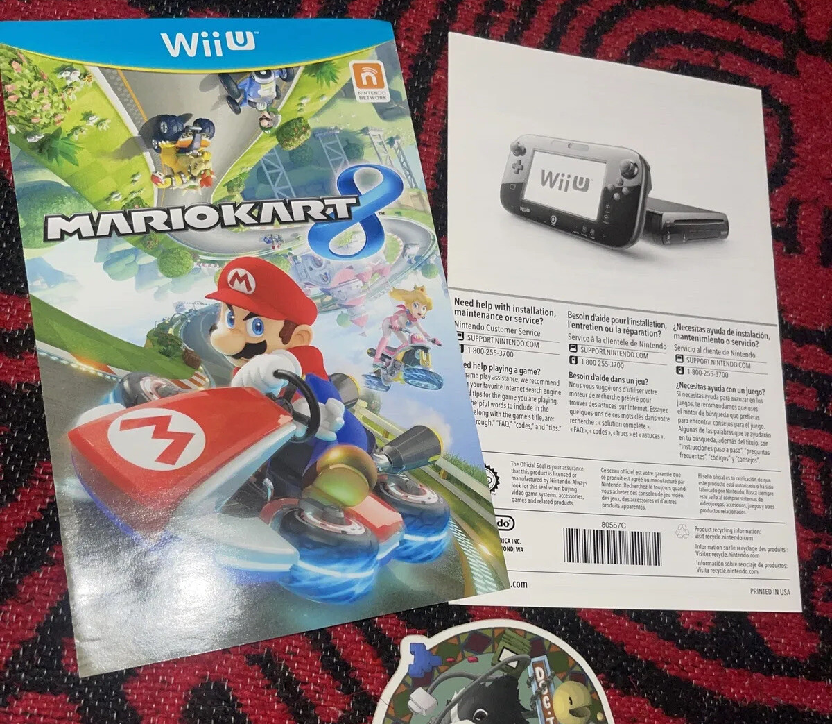 Mario Kart 8 Nintendo Wii U Game Complete With Manual Tested Free Ship