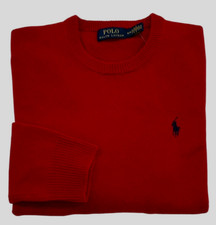  165 Polo Ralph Lauren Pony 100 Lamb Wool Crewneck Long Sleev Holiday Sweater S
