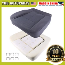 For FORD F-150 2011-2014 DRIVER BOTTOM SEAT COVER STEEL GRAY & Foam Cushion
