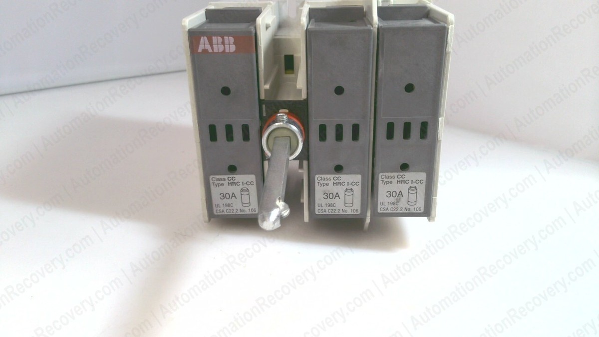 ABB OS30FACC12, FUSIBLE DISCONNECT SWITCH, 1SCA108813R1001
