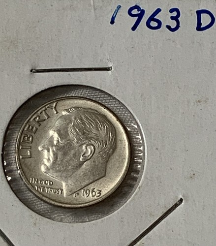 1963 D ROOSEVELT DIME *** 90% SILVER