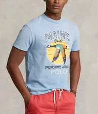 Polo Ralph Lauren Classic Fit Jersey Graphic T-Shirt Maine Guide ALL Size's NWT