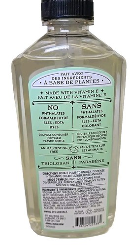 3- J.R.Watkins Hand Soap,Vanilla Mint, 11 Fl Oz Ea, Brand New, Paraben Free - Picture 2 of 2