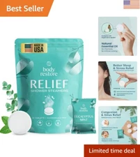 Discover Relaxation: 15 Pack Eucalyptus Shower Steamers for Home Spa Experience