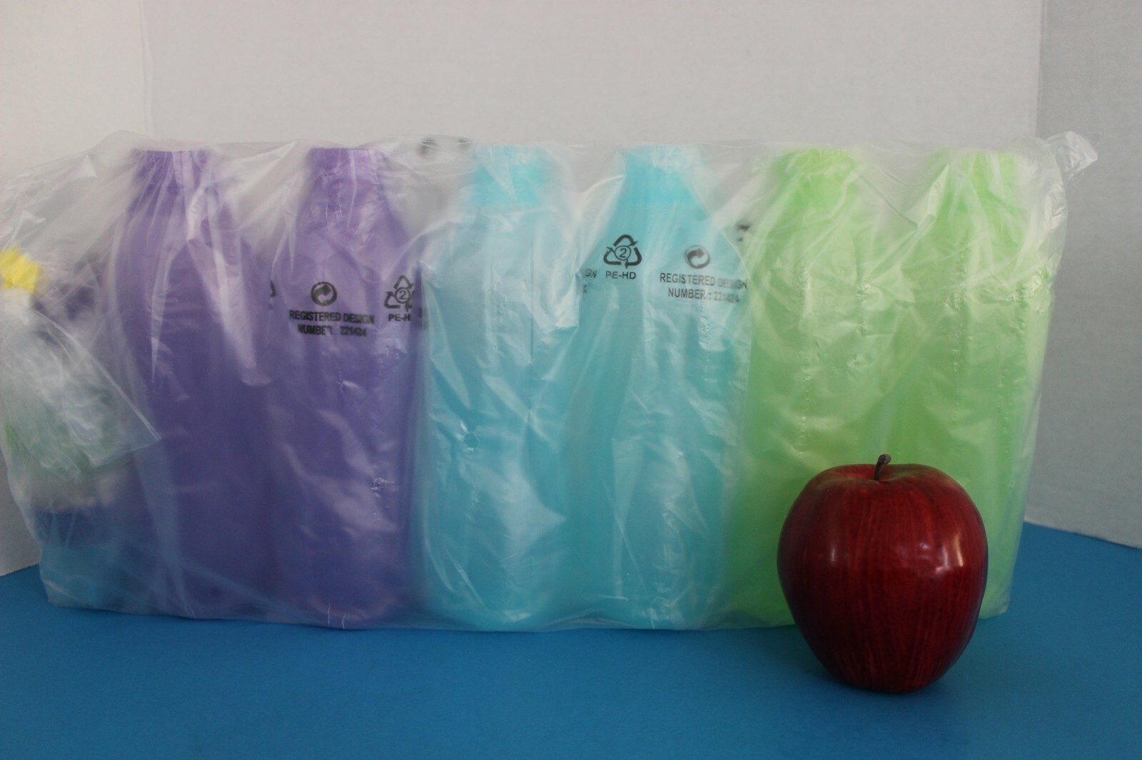 Tupperware Eco Water Bottles~16 ounce/500ml~Blue/Green/Purple~Set of 6~