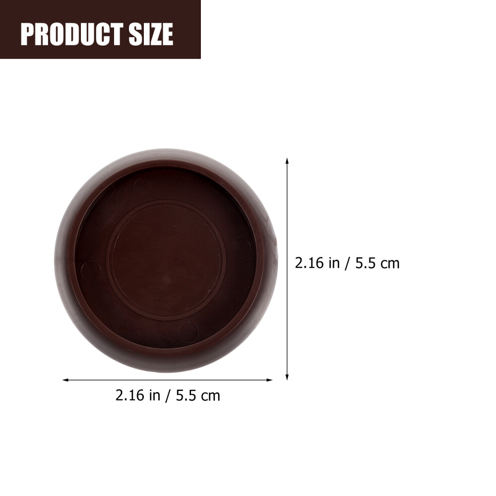 24 Pcs Plastic Carpet Fixed Casters Furniture Chair Coaster Feet Coasters eBay