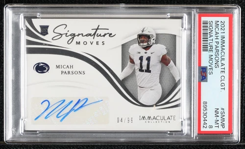 2021 Panini Immaculate Collection Collegiate Micah Parsons #SM-MP