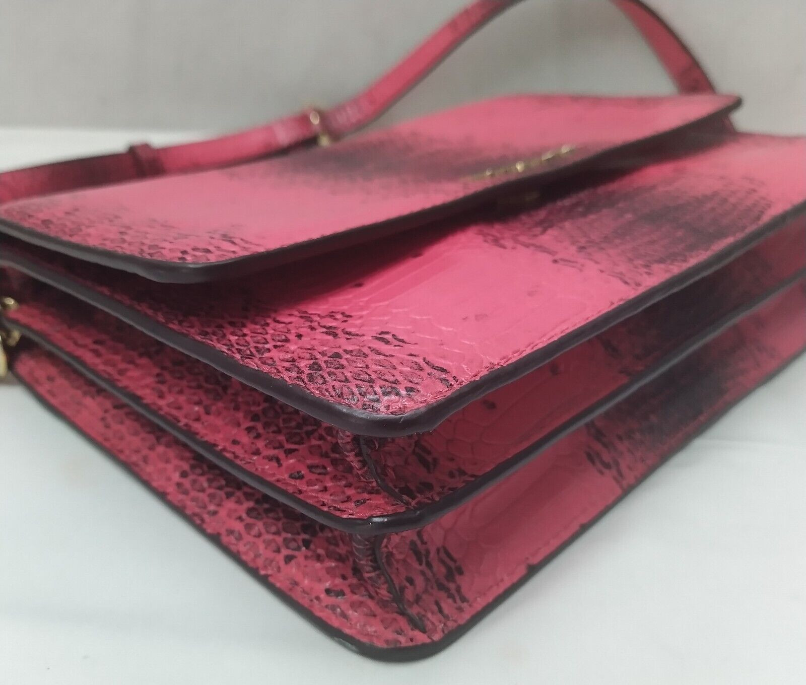 Michael Kors Pink Leather Python Printed Chain St… - image 14