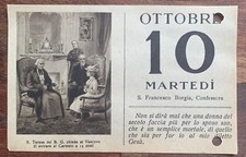 SAN FRANCESCO BORGIA, SANTINO del GIORNO TUESDAY 10. OCTOBER 1933