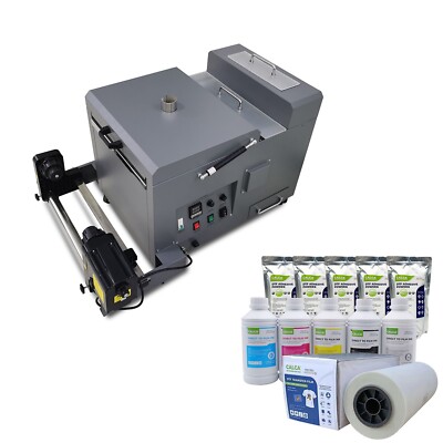A3 Plus 13.4'' DTF Powder Shaker and Dryer Machine + DTF Printing Supply US Stock