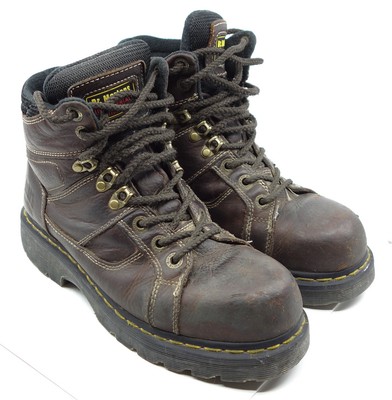 Doc Martens Industrial Steel Toe Work Boots - Men's Size 8, USED - SPT/80S  DM229 | eBay
