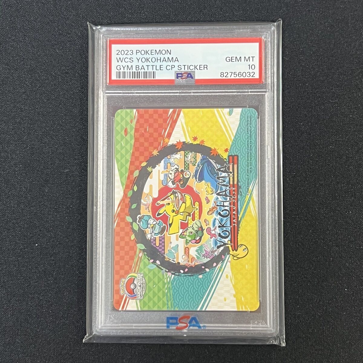 Pokemon Japanese WCS 2023 Yokohama Gym Battle Cp Sticker PSA Pokemon Japanese WCS 2023 Yokohama Gym Battle Cp Sticker PSA