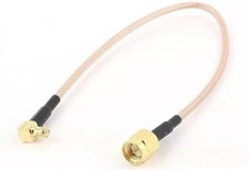 6" RG316 MCX Male RIGHT Angle to SMA Male plug RF Pigtail Jumper Cable USA