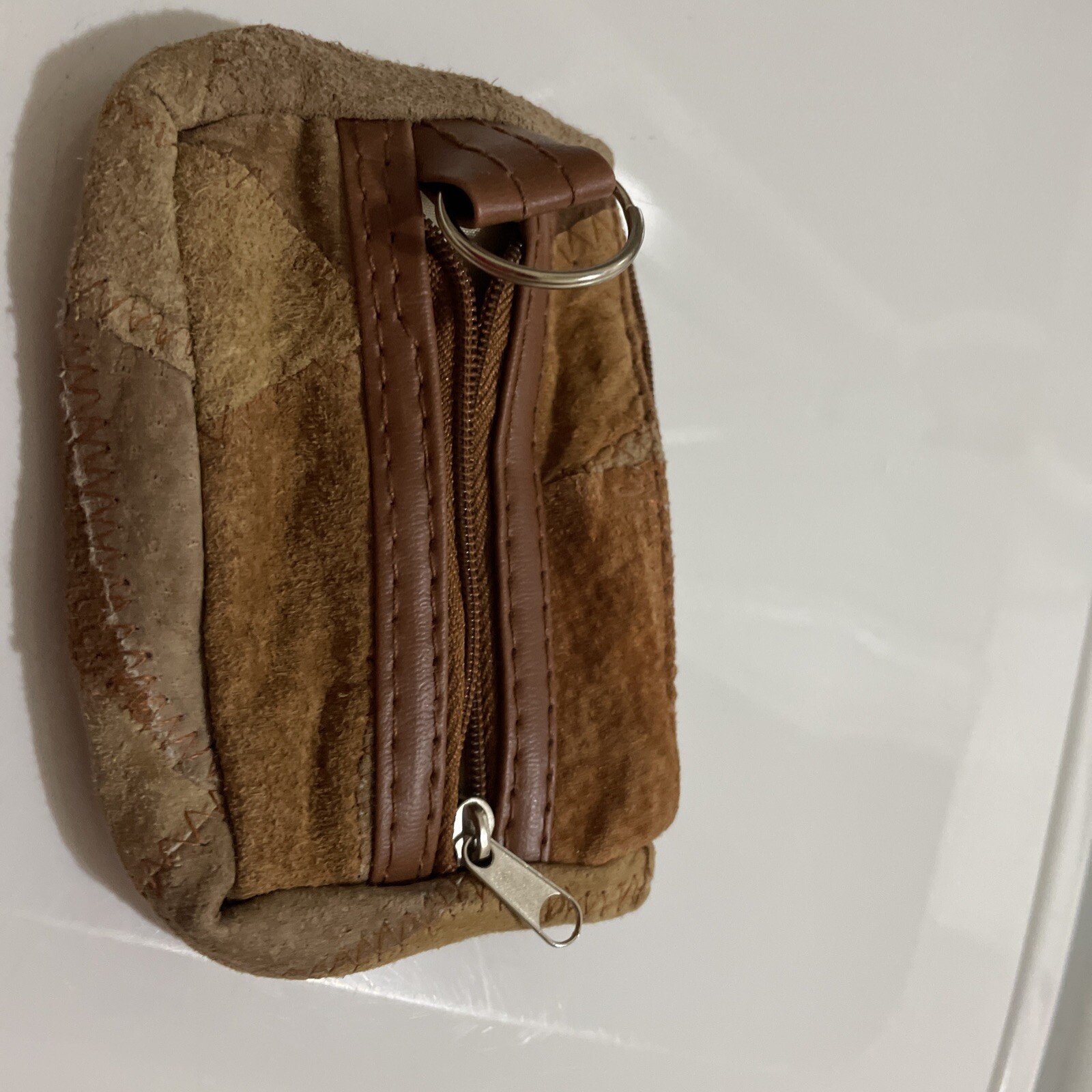 Vintage Leather Pouch Bundle Patchwork Clutch and… - image 4