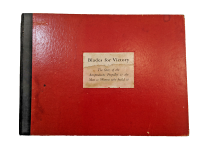 #ad #ad BLADES FOR VICTORY Aeroproducts Propeller 1944 WWII WW2 General Motors Book $139.99