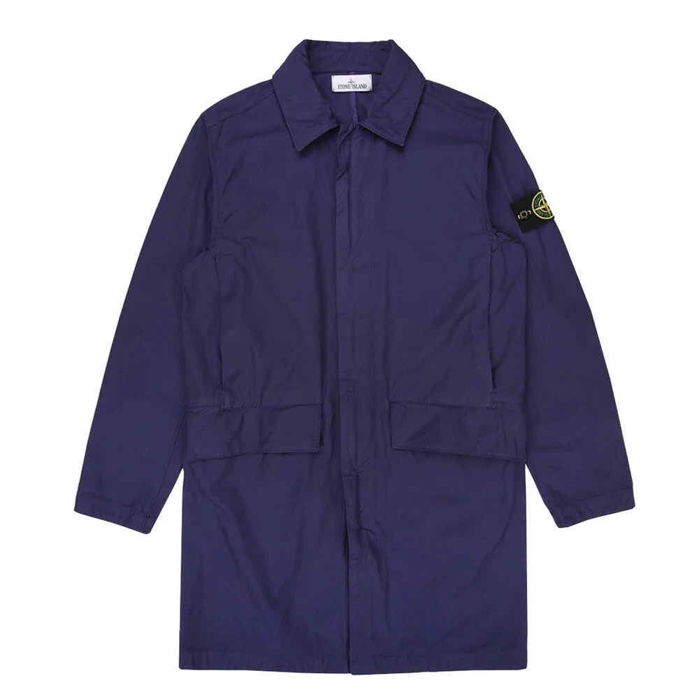 VESTE TRENCH COAT EN COTON NYLON BATAVIA BLEU SUPREME 761570333 XXL