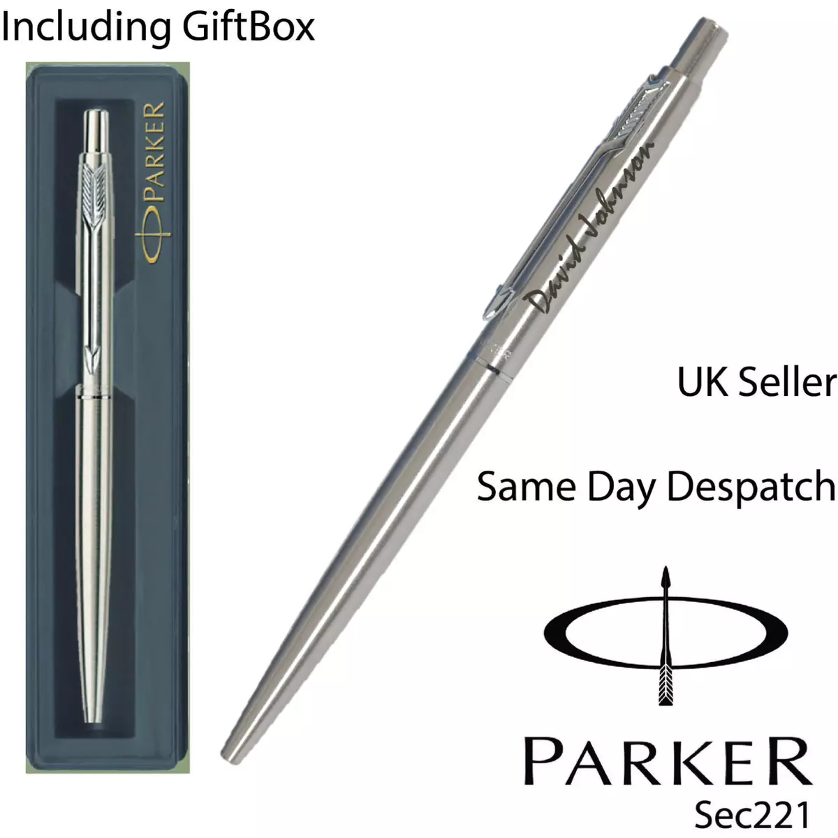 Personalized Engraved Parker Pen With Tin Box