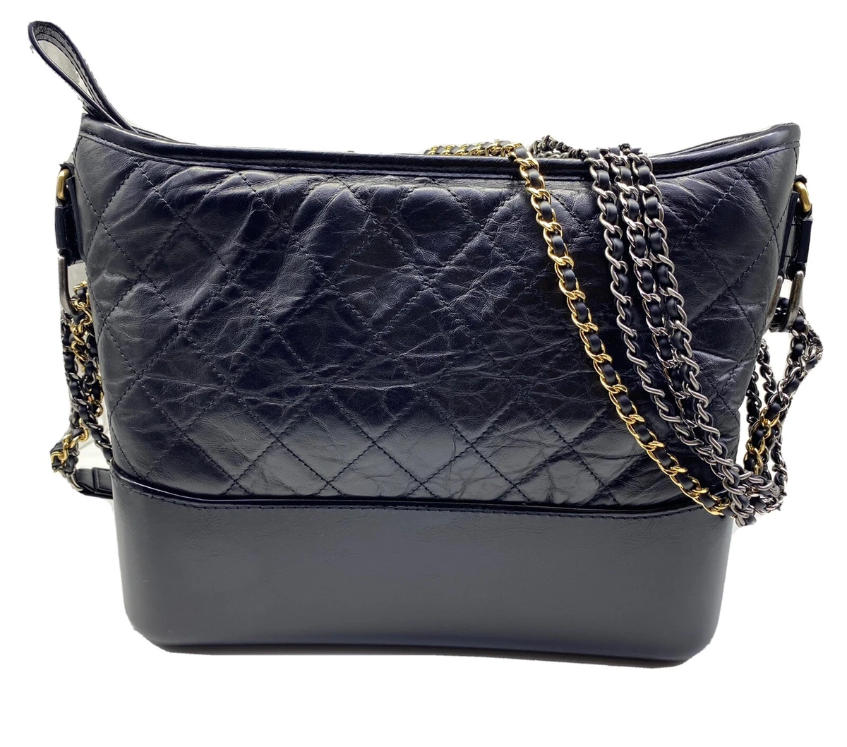 Chanel Black Quilted Leather Large Gabrielle Hobo Bag