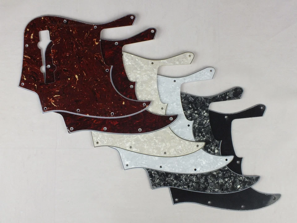 GUITARS ELECTRIC 5 String JAZZ BASS SCRATCH PLATE Pickguard to fit USA/Mex Fender in 6 Colours