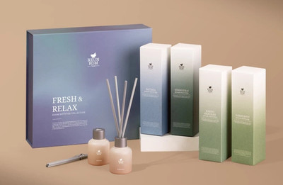 30ml x4 Pcs Reunrom Traveling Room Diffuser Spa & Fresh Reed diffuser in 4 scent