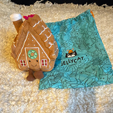 Jellycat Amuseables Gingerbread House Plush Soft Toy, Small, With Tags A2GHO