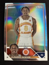 Elmarko Jackson Rookie Card RC 2023 Topps Chrome McDonalds AA Refractor #56. rookie card picture