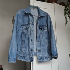 Vintage Light Blue Denim Oversized Trucker Jacket L/XL