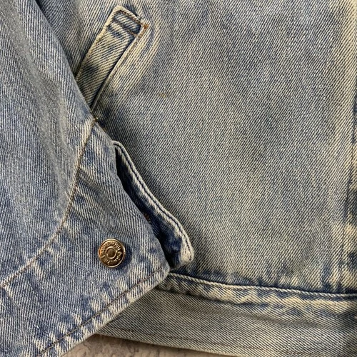 Vintage Polo Ralph Lauren Jacket Mens Large Blue Indian Head USA Made Denim image 3