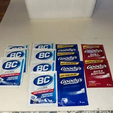78x Packs BC & Goody’s Powder Sticks Aspirin Fast Pain Relief 6 Sticks Per Pack