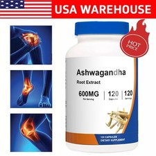 Nutritious Ashwagandha Root Herbal Supplement 600mg 120 Capsules 