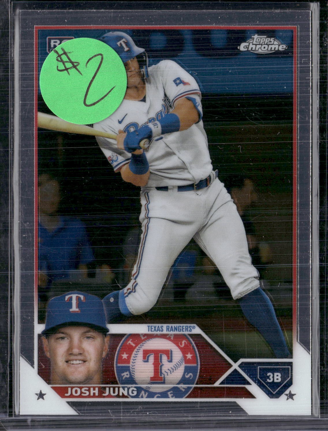 2023 Topps Chrome #93 Josh Jung Pink Refractors