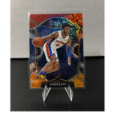 Panini Select Red White Orange Shimmer Prizm Saddiq Bey #79