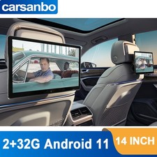 14" Headrest Monitor Passenger Entertainment Screen Android HDMI Bluetoot