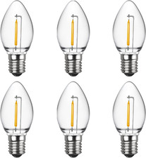 C7 LED Night Light Bulbs, Shatterproof LED Replacement Bulbs for Window Candles