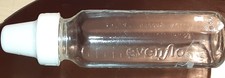 Infant Baby Toddler Nursing Evenflo Formula Feeding Vintage Clear Glass bottle