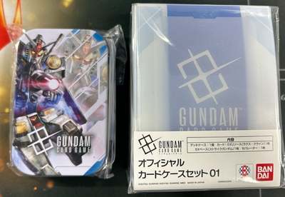 Gundam Card Game Official Card Case Set 01 & Damage Counter Dice