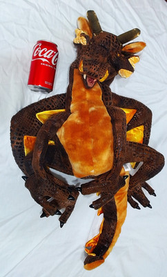 VINTAGE LARGE FOLKMANIS EARTH DRAGON FULL BODY PUPPET 22'', EXCELLENT & UNIQUE