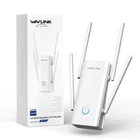 WAVLINK AX3000 WiFi 6 Extender - Five antennas, white with purple accents