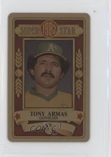 1982 Perma-Graphics/Topps Credit Cards Gold Tony Armas #150-SS8217