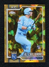 2026 Topps Chrome Sapphire Gold Refractor 7/50 Jac Caglianone #131 Rookie RC