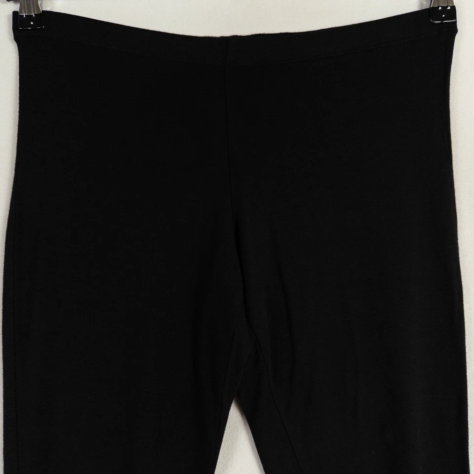 Удобные леггинсы США женские размер Small черные мягкая вязка сетка лодыжки детали наслоение - Изображение 2 из 4