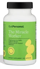 GutPersonal The Miracle Worker Magnesium Capsule Supplement Reduce Stress 120Cap