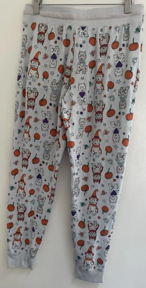 Jaclyn Intimates Mujer Lindo Perros Halloween Cintura Ajustable PJ Pantalones Beige S Foto 4 de 4