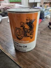 Vintage Harley Davidson Pre-Luxe 1 Quart Motor Oil Can Empty Metal