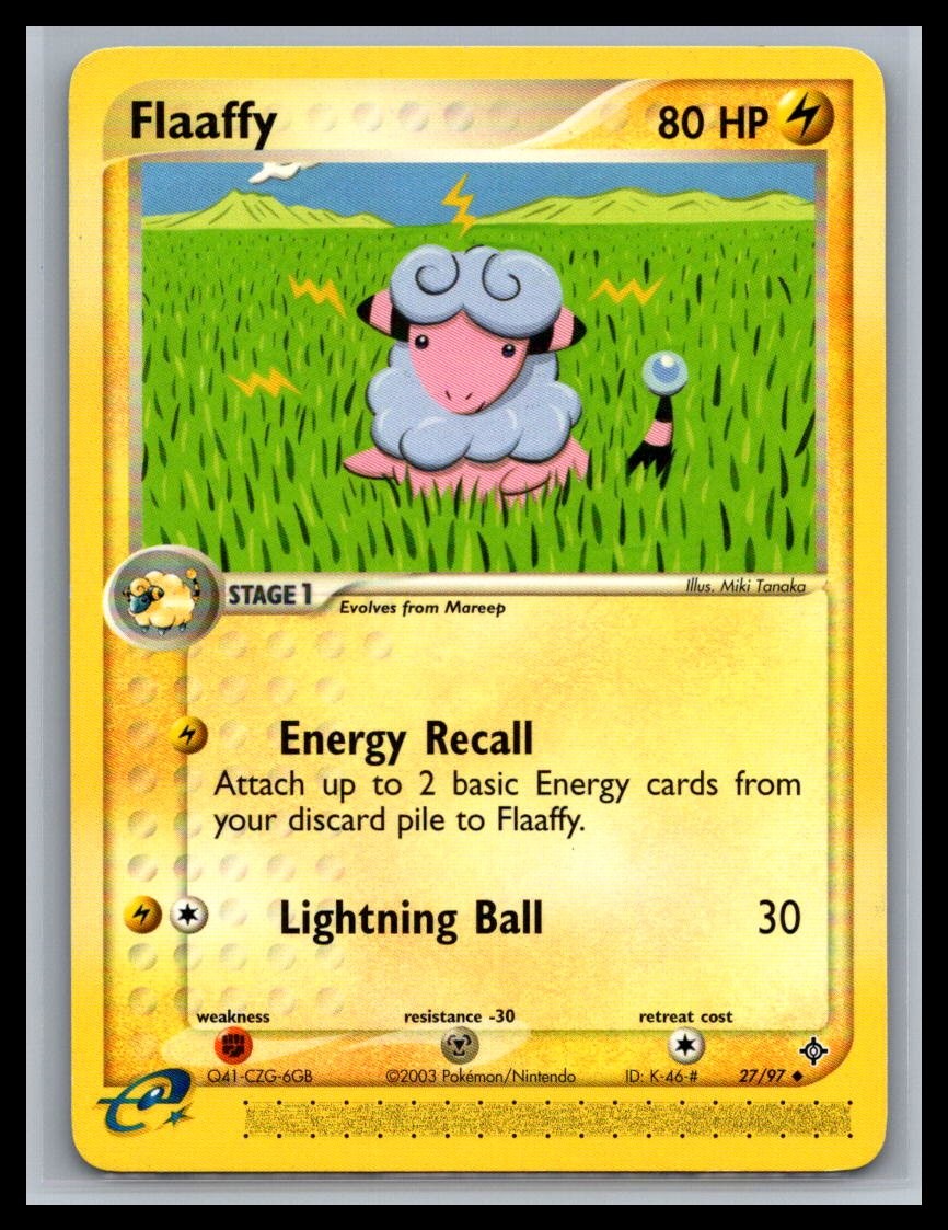 Flaaffy 27/97 Uncommon Dragon Pokemon Near Mint